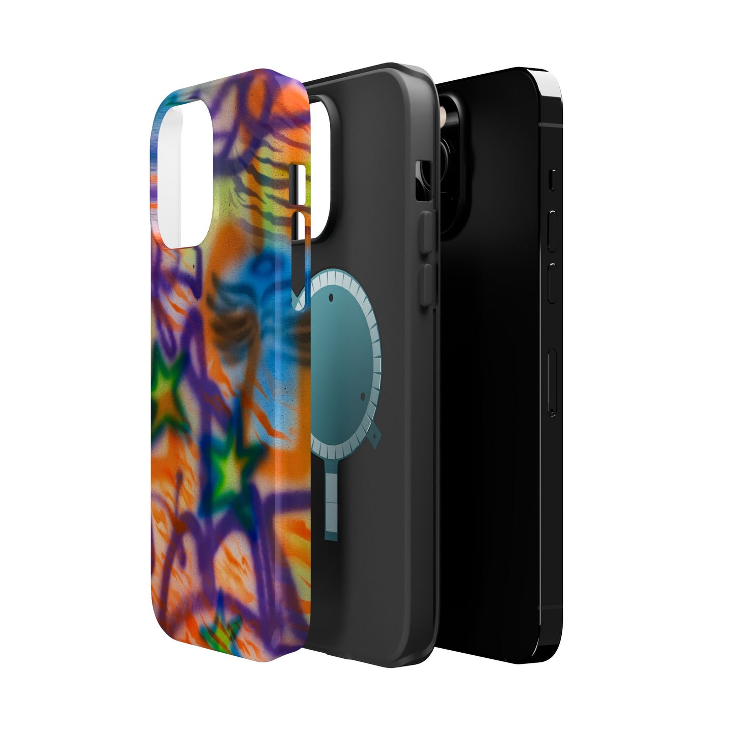 MagSafe "streetwear angel" airbrush iPhone case