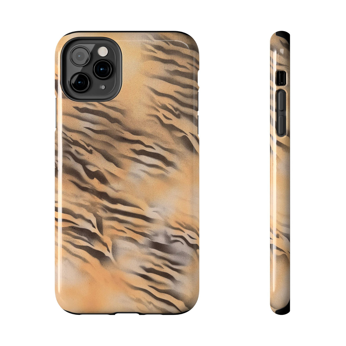 neutral tiger airbrush iPhone case