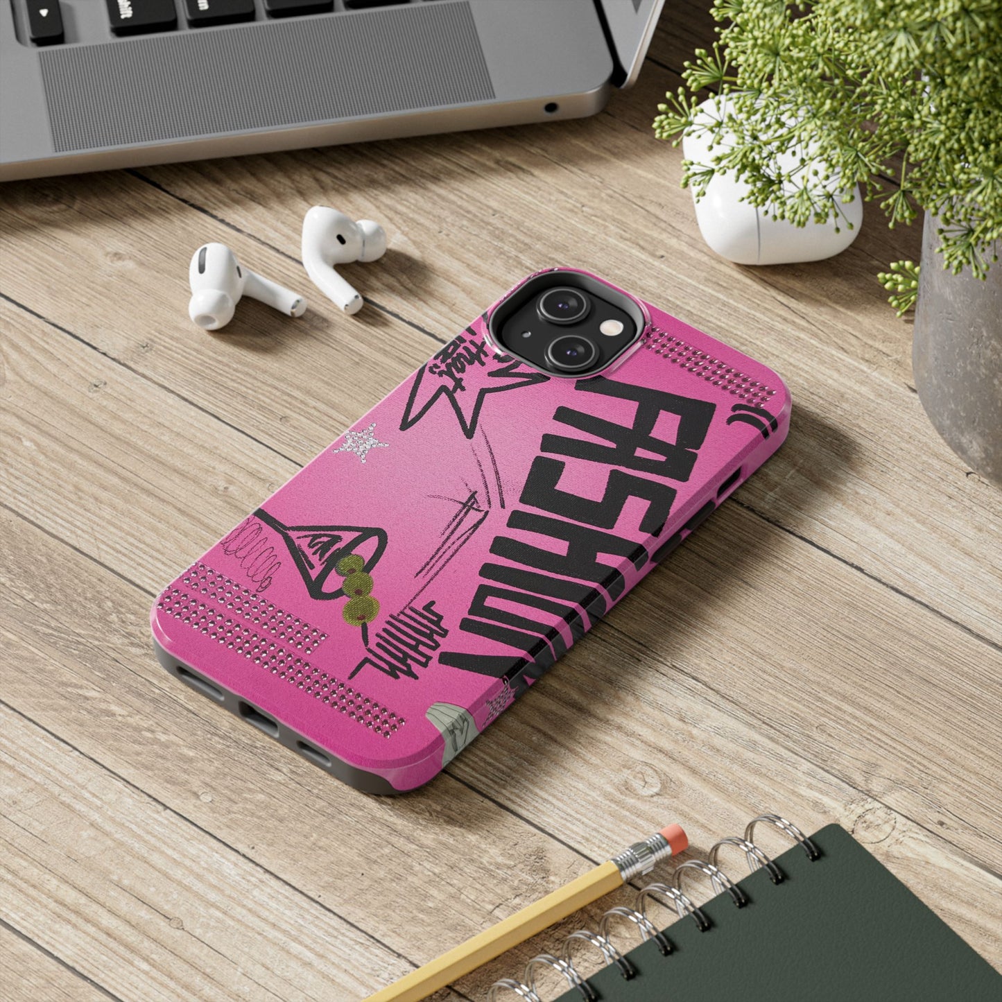 "high fashion pt. 2" airbrush iPhone case