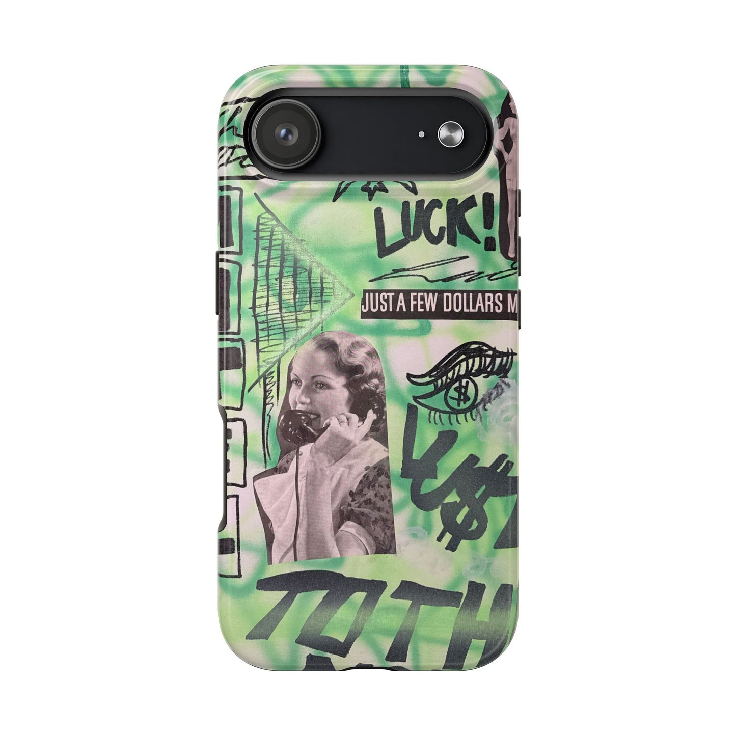 "lust over luck" airbrush iPhone case