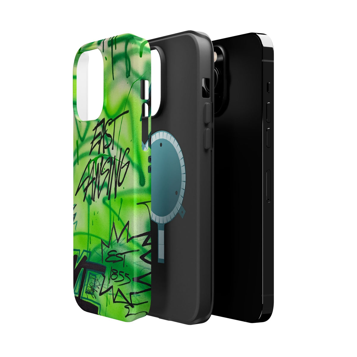 MagSafe "east lansing, mi" airbrush iPhone case