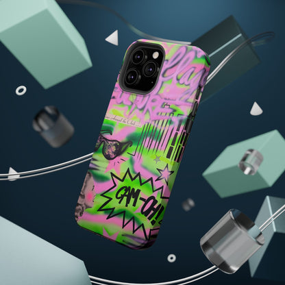 MagSafe "green camo" airbrush iPhone case