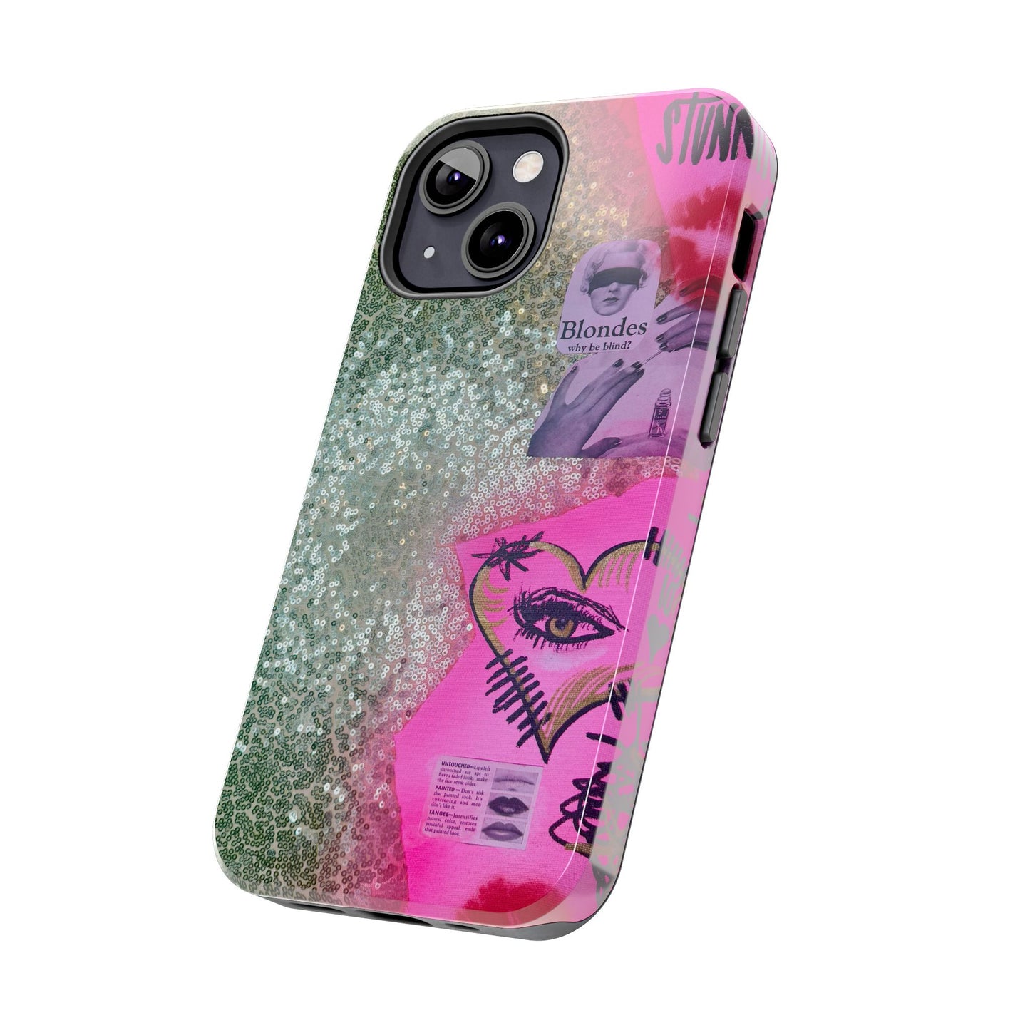 "glitter gloss" airbrush iPhone case