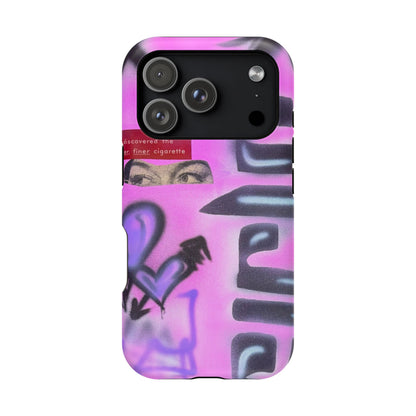 MagSafe "purple princess" airbrush iPhone case