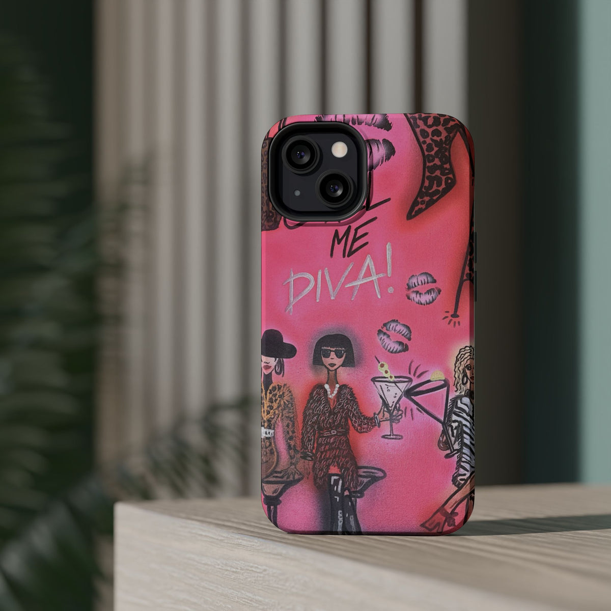 MagSafe "party diva" airbrush iPhone case