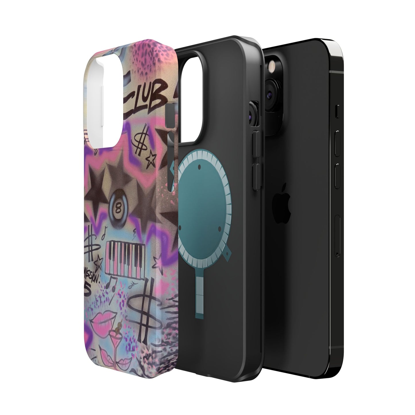 MagSafe "jazz club" airbrush iPhone case