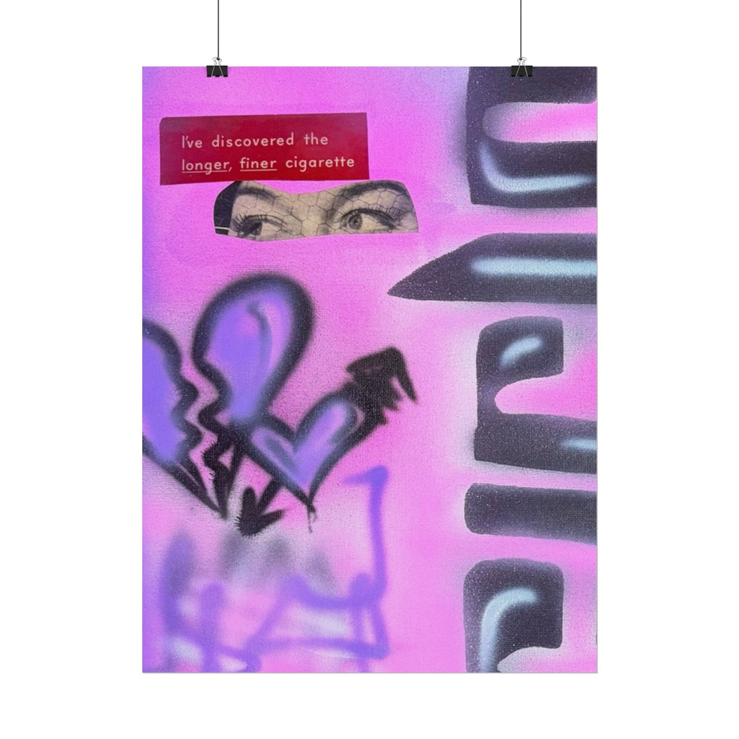 "purple princess" airbrush rolled print