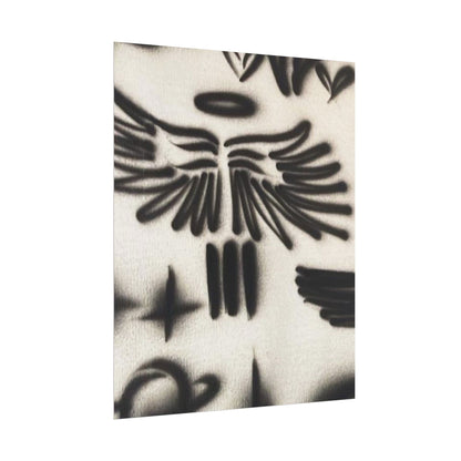 "angel energy" airbrush rolled print