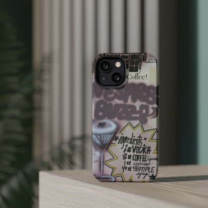 MagSafe "espresso martini" airbrush iPhone case