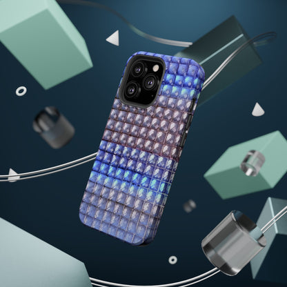 MagSafe "blue studs" airbrush iPhone case