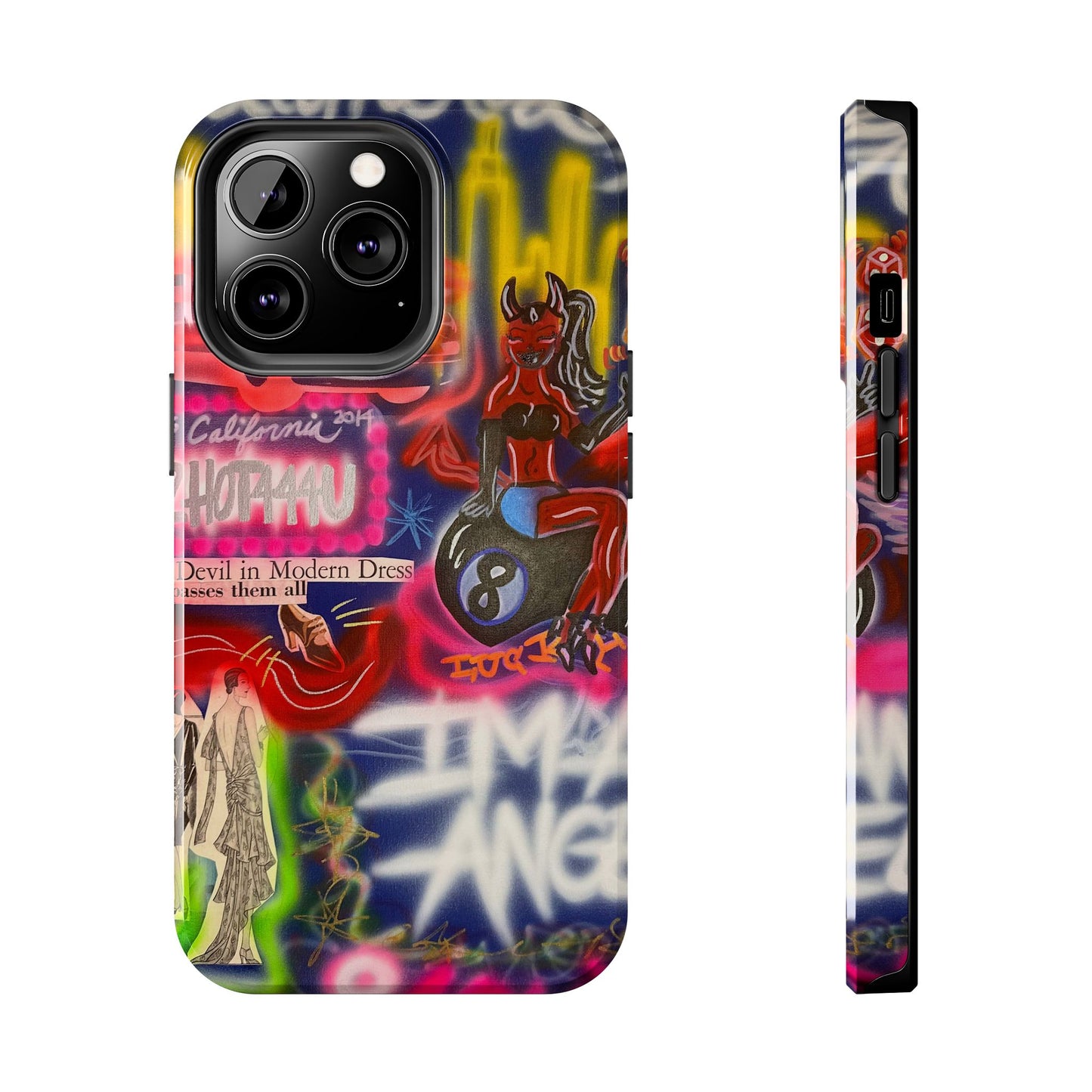 "im an angel" airbrush iPhone case