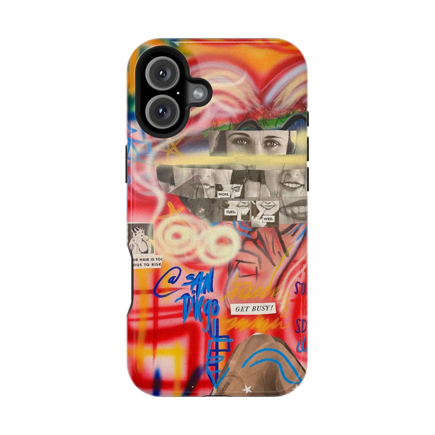 MagSafe Limited Edition "Get Busy" Airbrush iPhone Hülle
