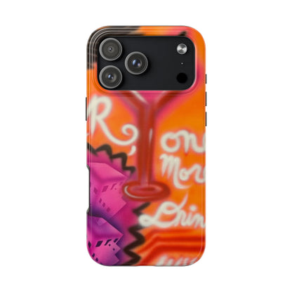 "one more drink!" airbrush iPhone case