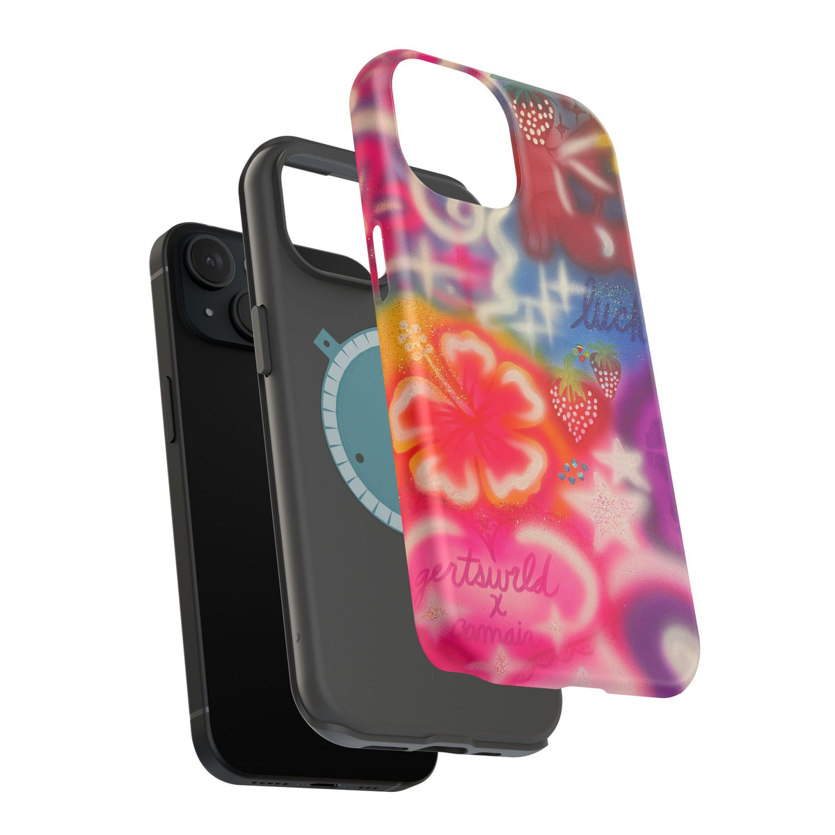 MagSafe „luck & luv“ Airbrush iPhone-Hülle