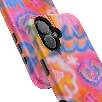 "mornings in malibu" MagSafe airbrush iPhone case