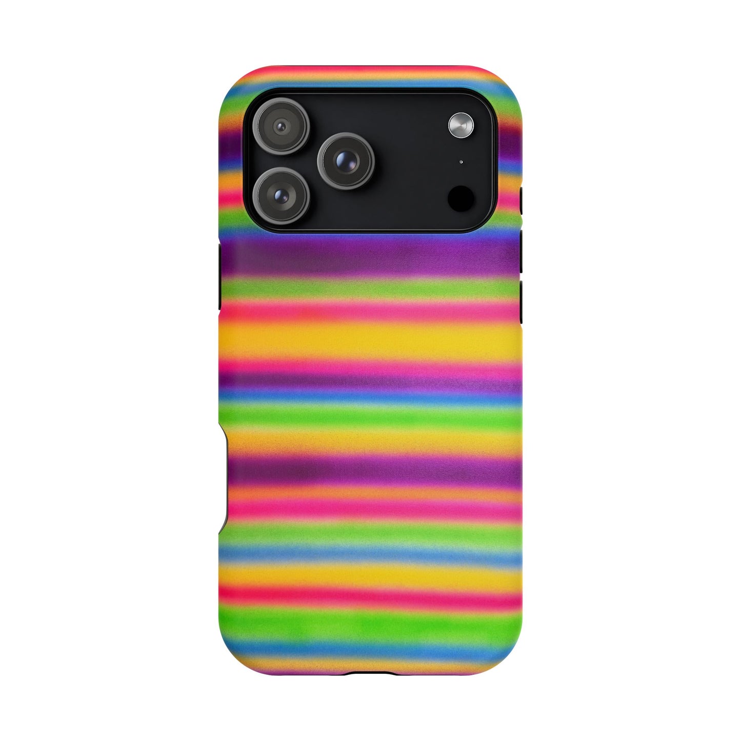 MagSafe "colorful stripes" airbrush iPhone case