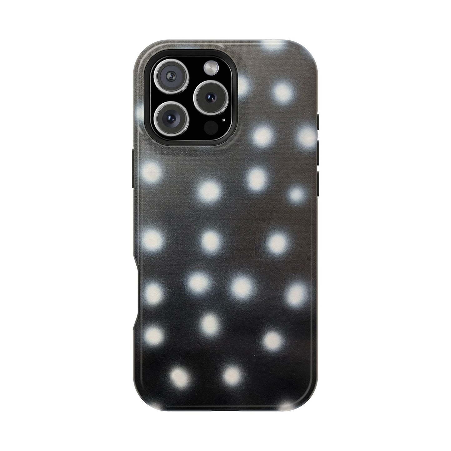 MagSafe "coconut noir polka dot" airbrush iPhone case