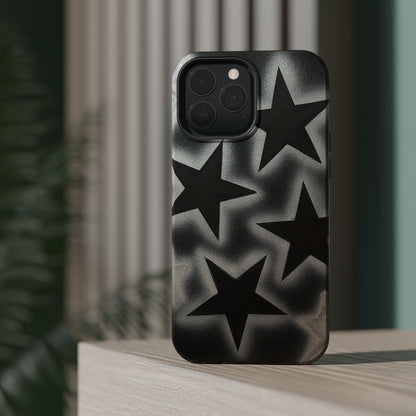MagSafe "chrome stars" airbrush iPhone case