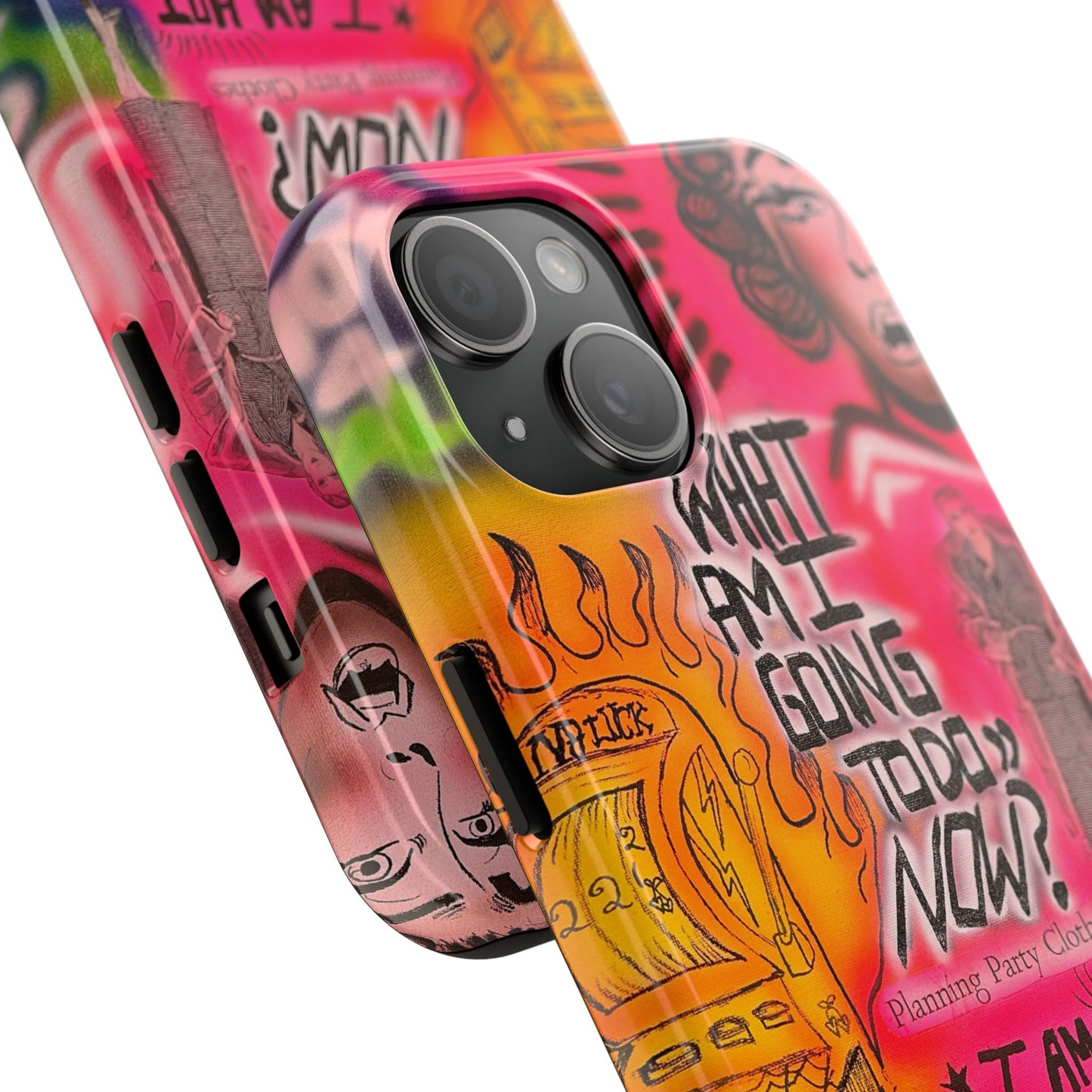 "out of luck" airbrush iPhone case