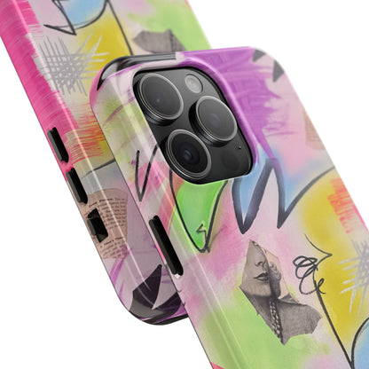 "pastel static" airbrush iPhone case