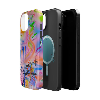 MagSafe "neon haze" airbrush iPhone case