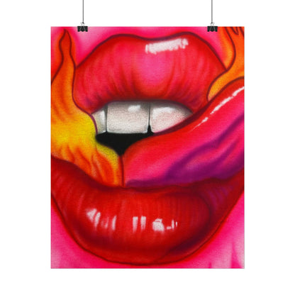 "flaming lips pt. 2" airbrush rolled print