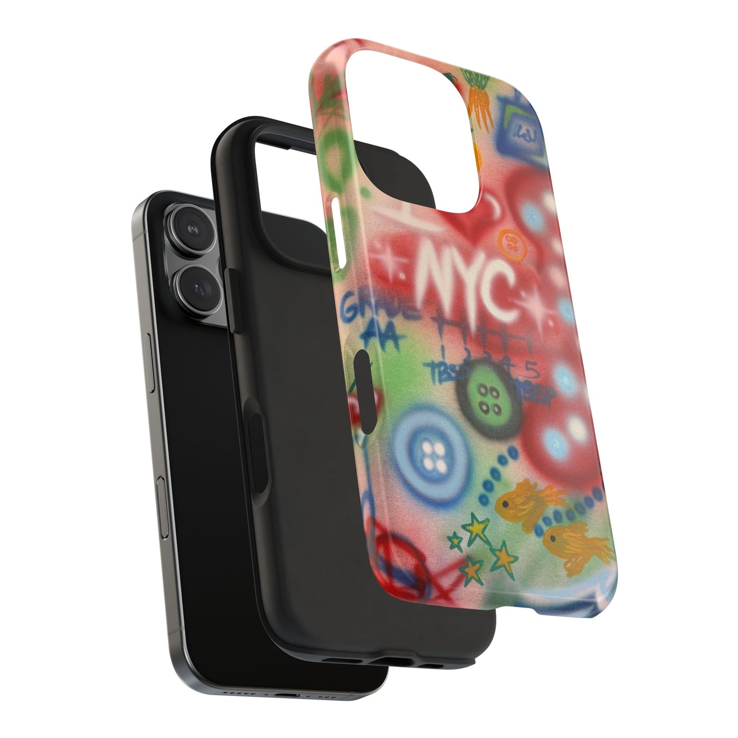 "i <3 NYC" airbrush iPhone case