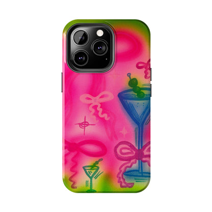 "bow martini" airbrush iPhone case