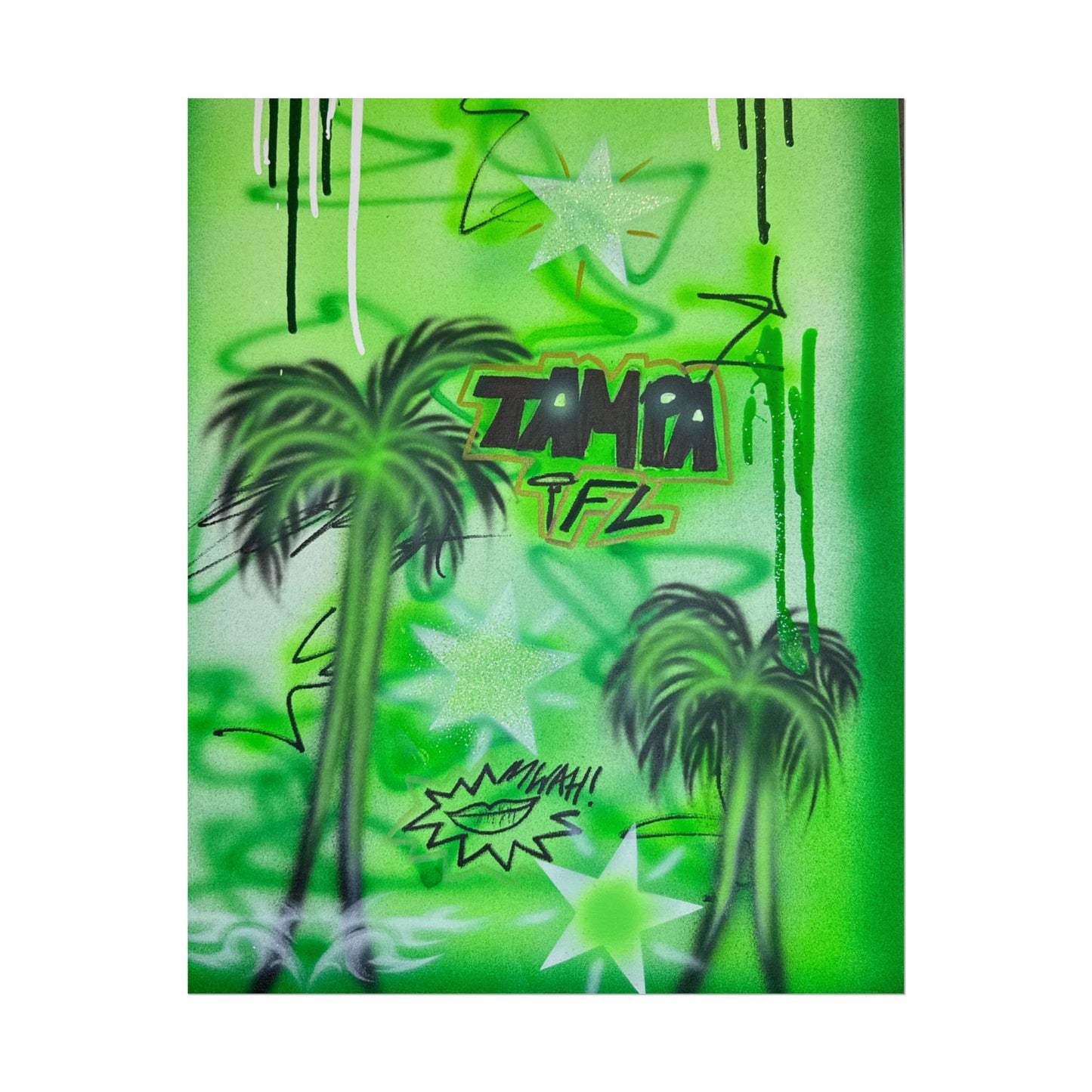 "tampa, fl" airbrush rolled print