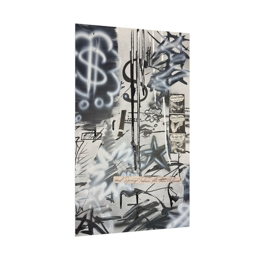 "monochrome mood" airbrush rolled print
