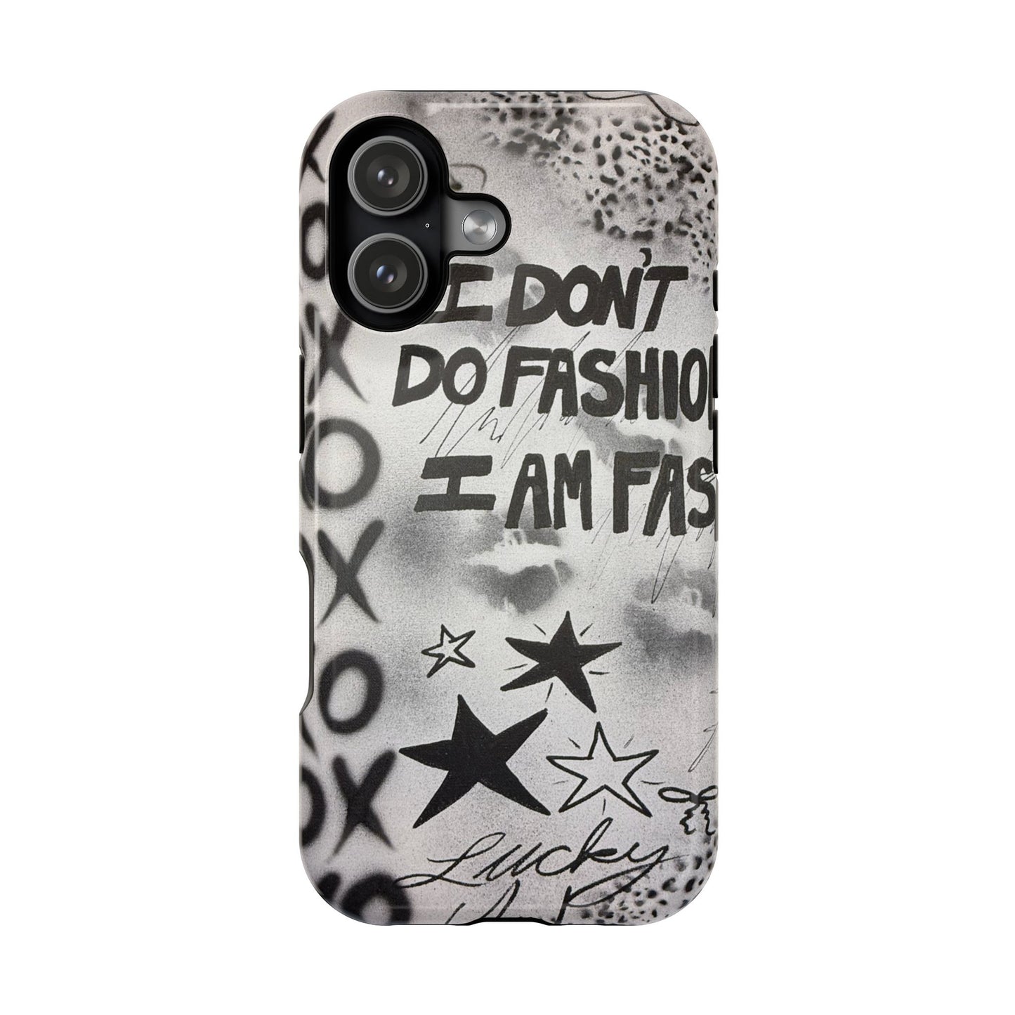 MagSafe "i am fashion" airbrush iPhone case