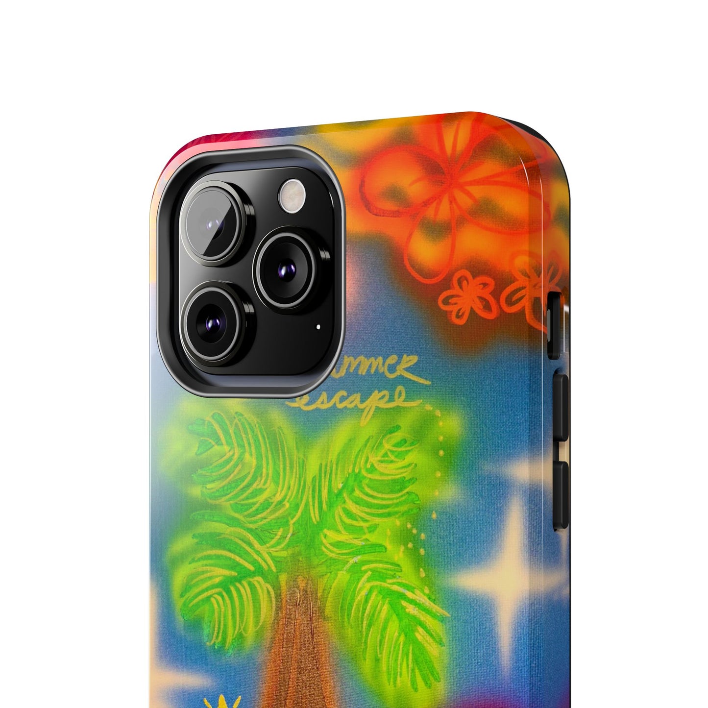"neon blue palms" airbrush iPhone case