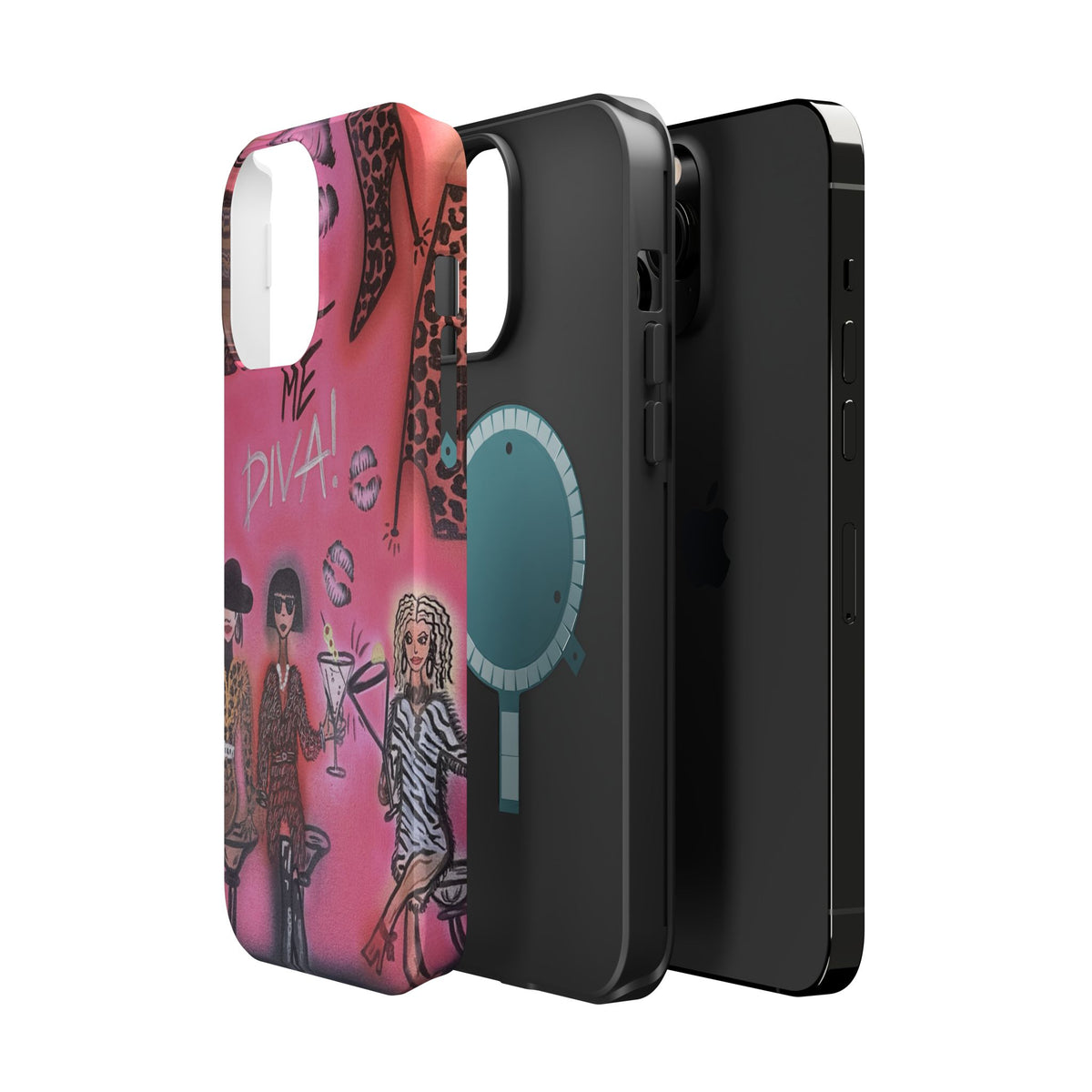 MagSafe "party diva" airbrush iPhone case