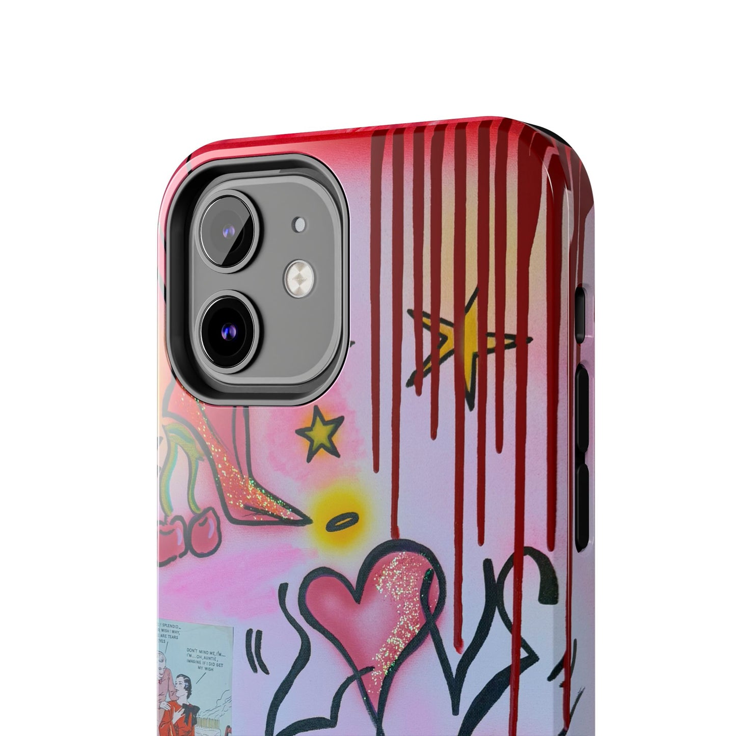 "cherry luvr" airbrush iPhone case