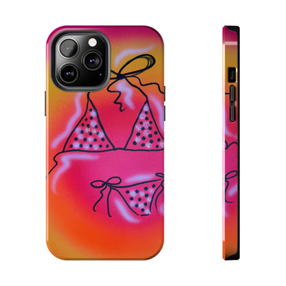 "glitter bikini" airbrush iPhone case