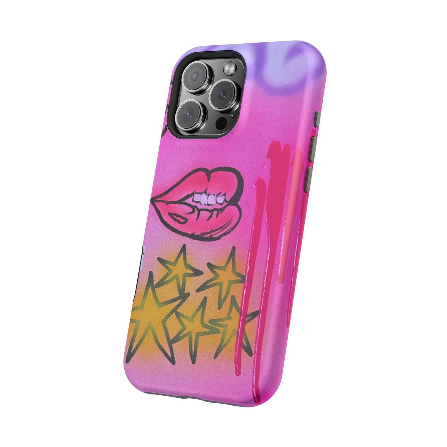MagSafe "star drip" airbrush iPhone case