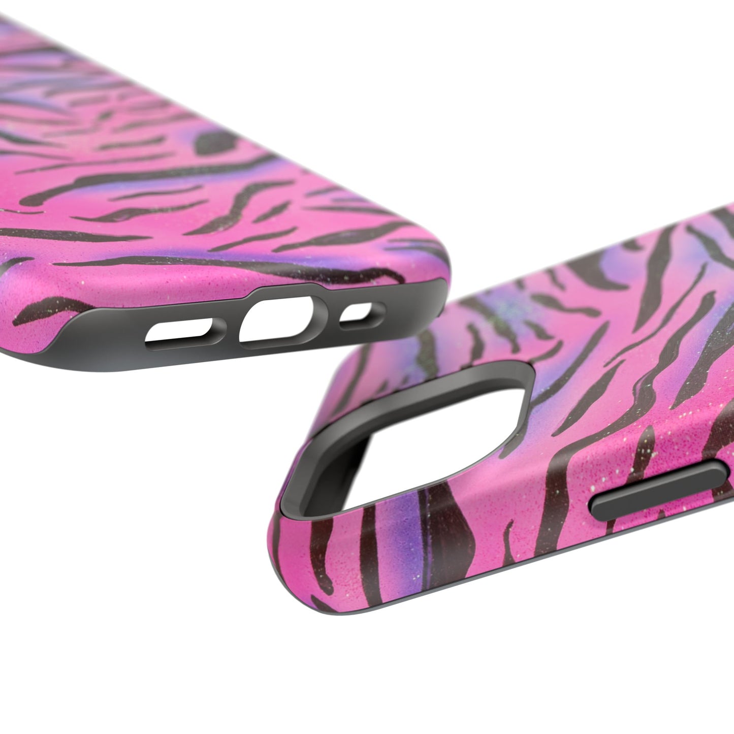 MagSafe "glitter zebra" airbrush iPhone case
