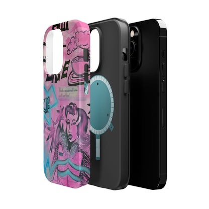 MagSafe "avant le ski" airbrush iPhone case