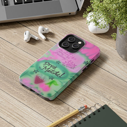 "matcha!" airbrush iPhone case
