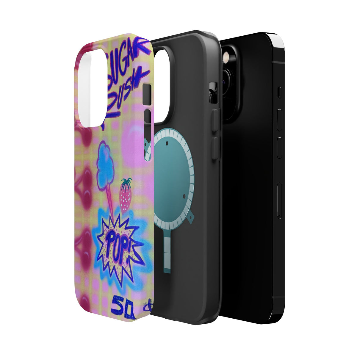 MagSafe "sugar rush" airbrush iPhone case