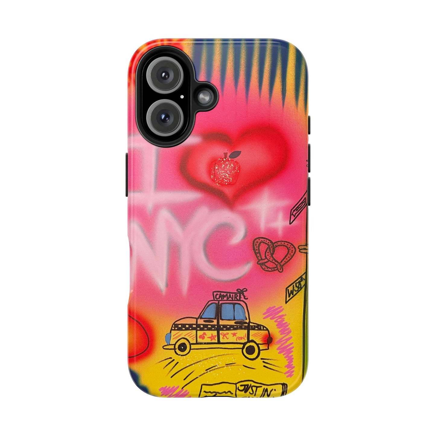 "in the city" airbrush iPhone case