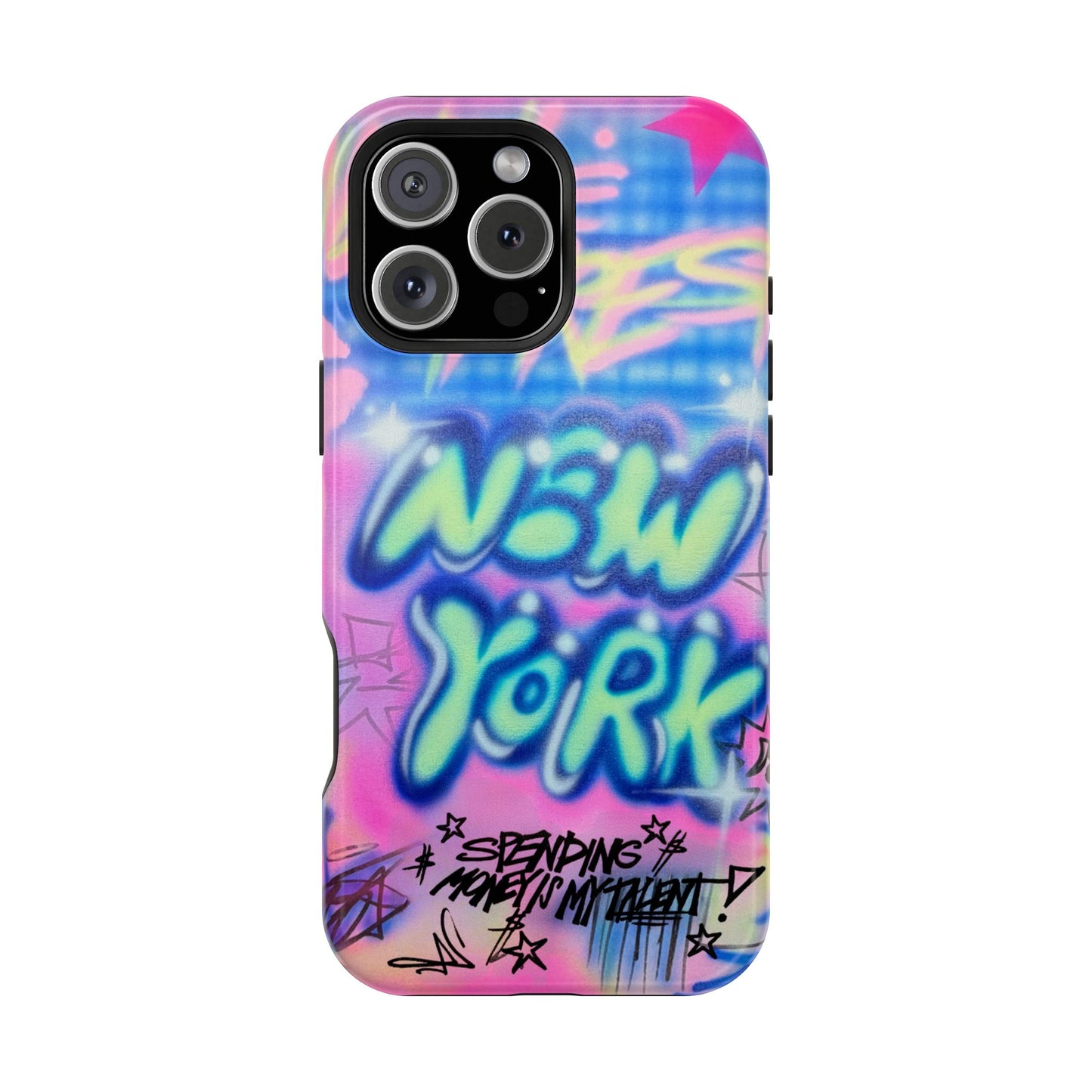 magsafe "spending $$ is my talent" airbrush iPhone case