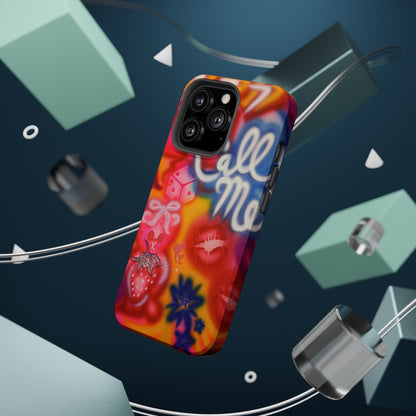 MagSafe "CALL ME!" airbrush iPhone case