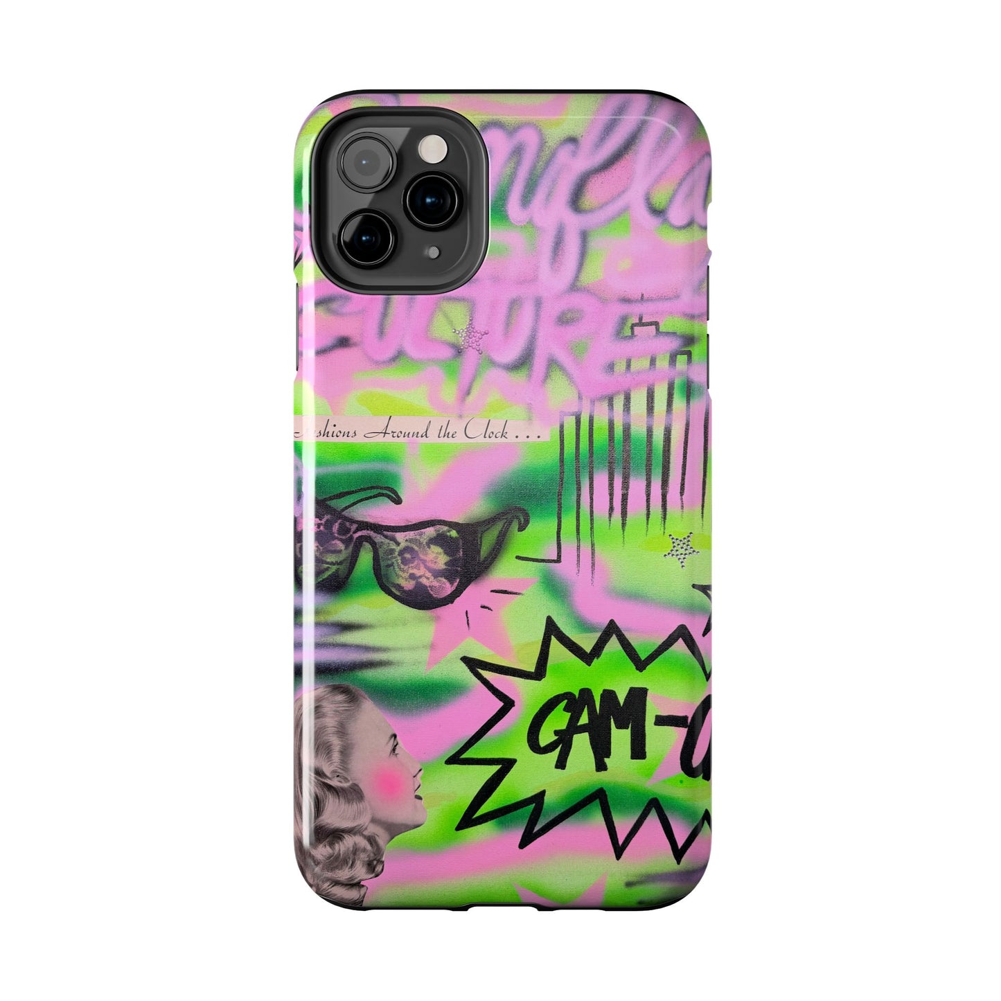 "green camo" airbrush iPhone case