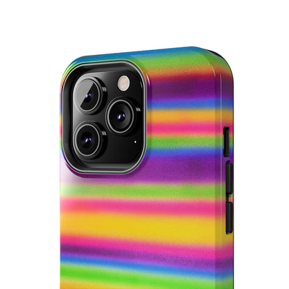 "colorful stripes" airbrush iPhone case