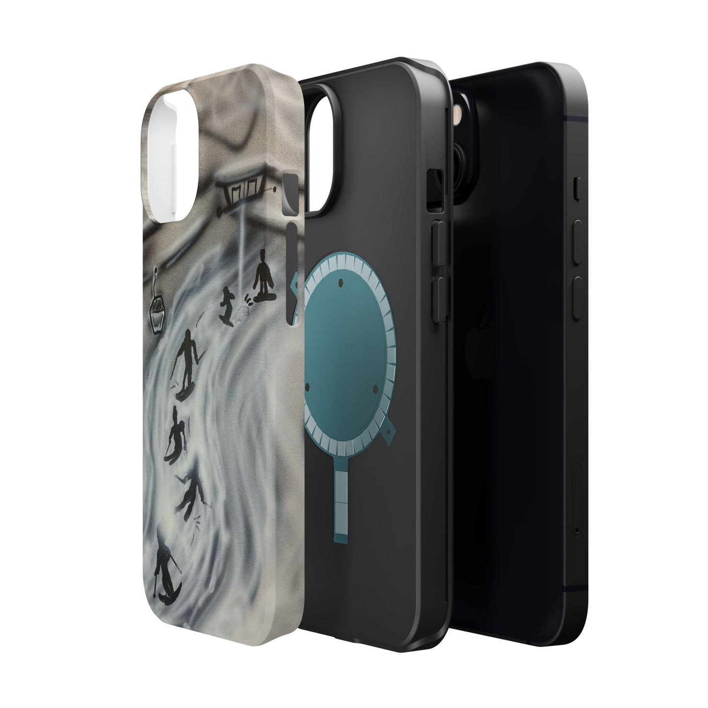 MagSafe "arctic avalanche" airbrush iPhone case