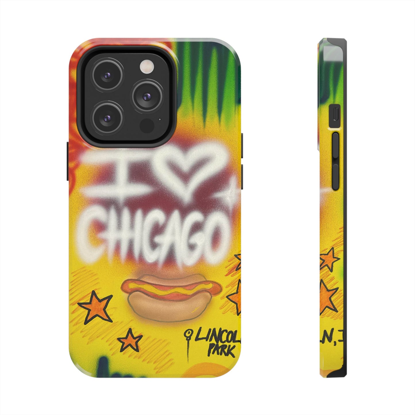 "chicago" airbrush iPhone case