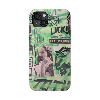 "lust over luck" airbrush iPhone case