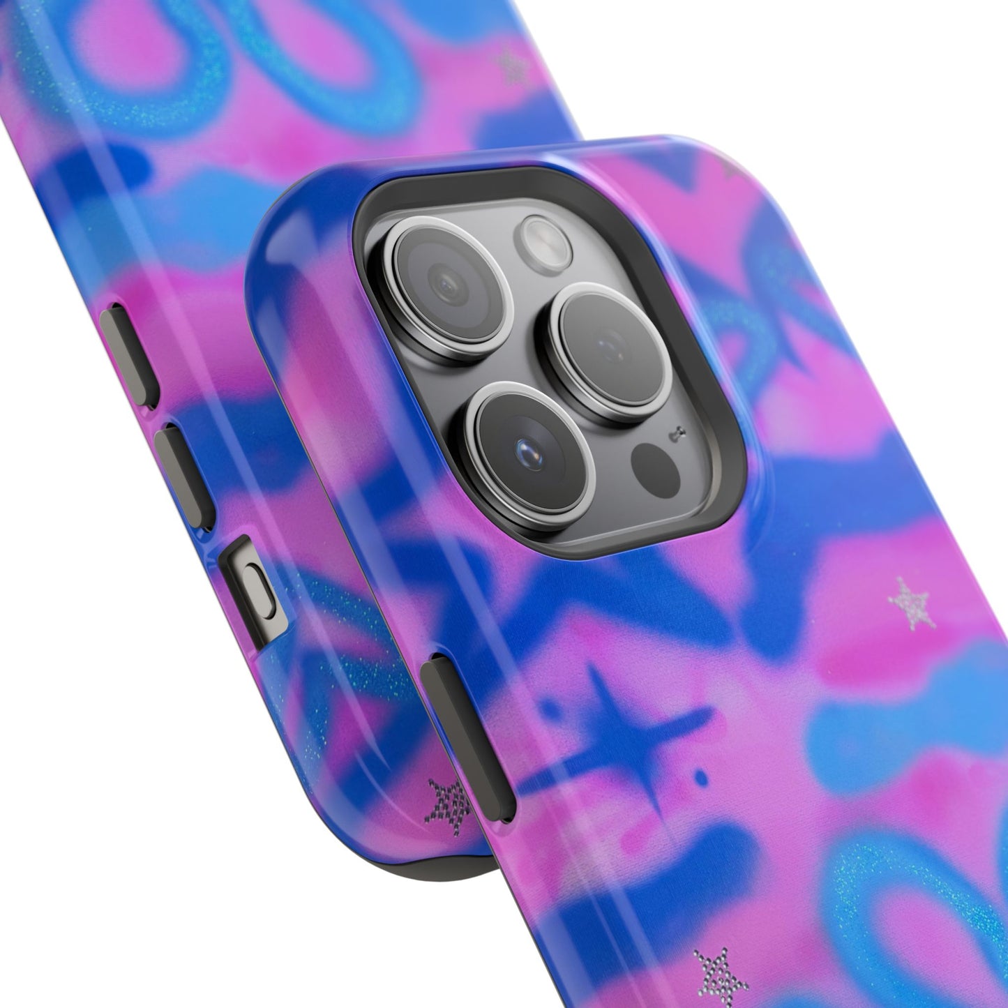 MagSafe "blue camo" airbrush iPhone case