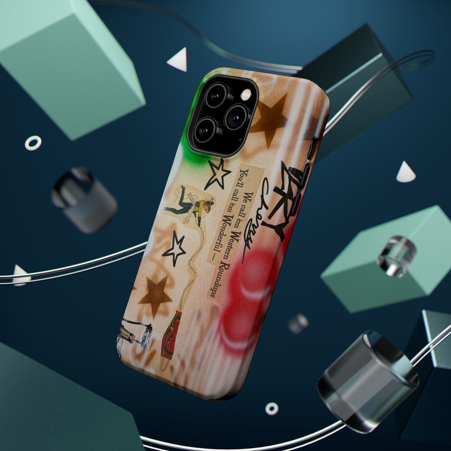 MagSafe "very cherry" airbrush iPhone case